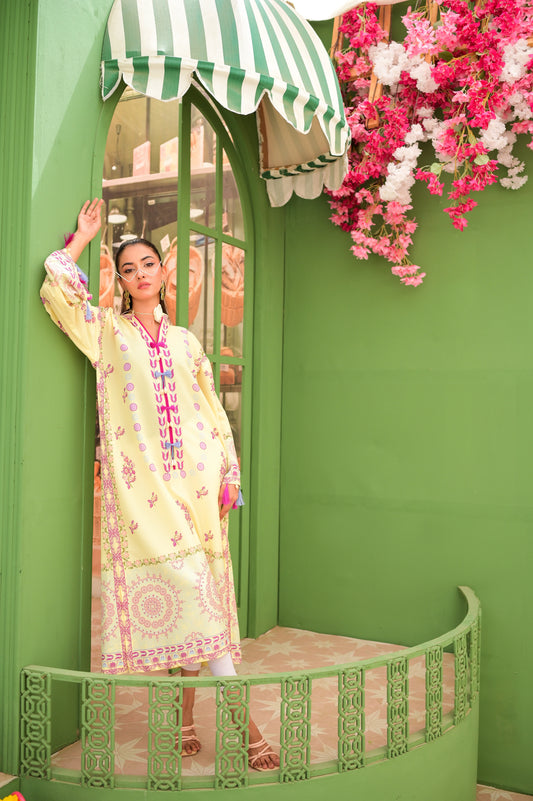 Butter Yellow Kaftan
